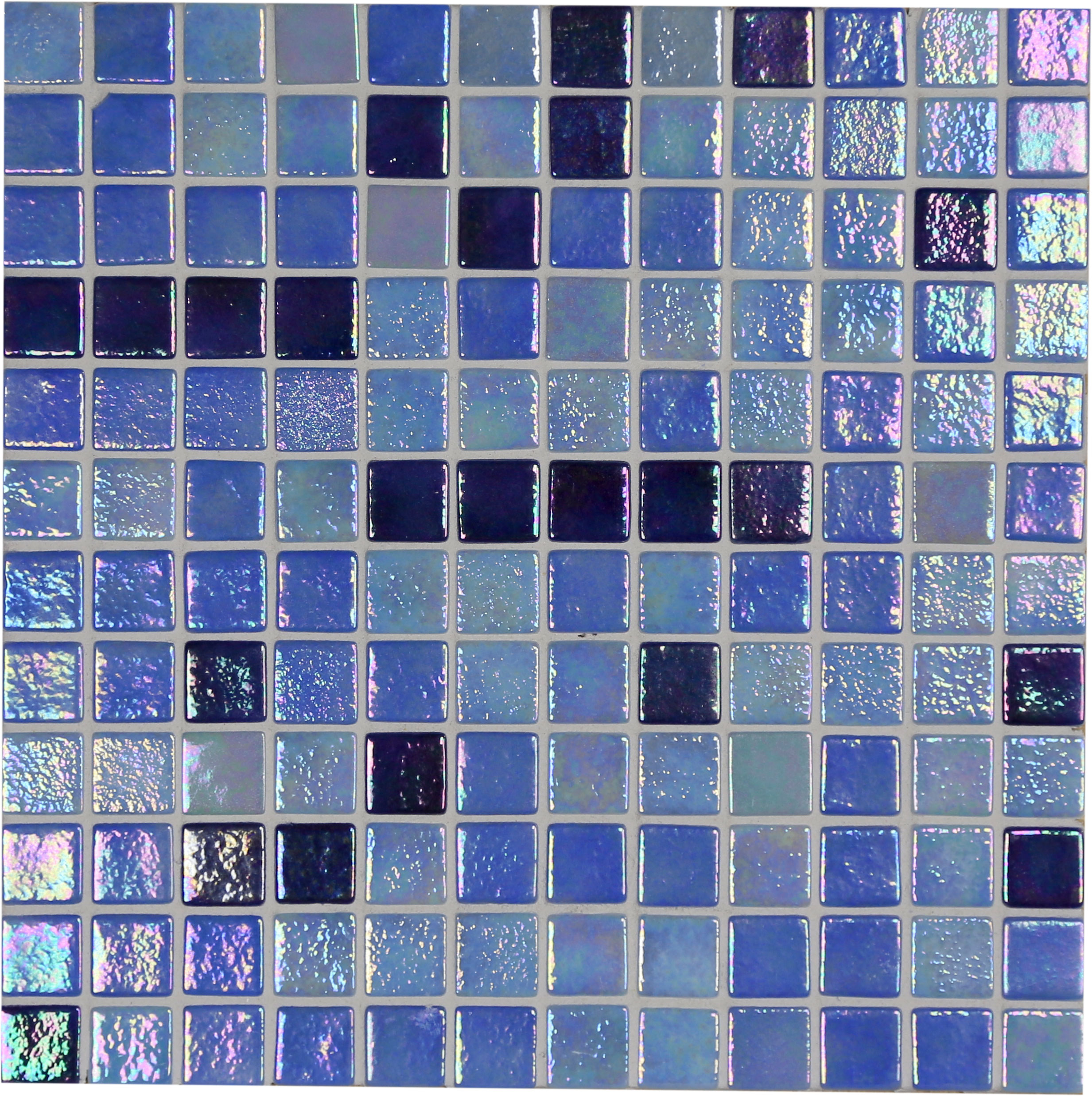 Ezarri Pool Mosaic Tiles Fosfo Delphinus Mix Blue Iris