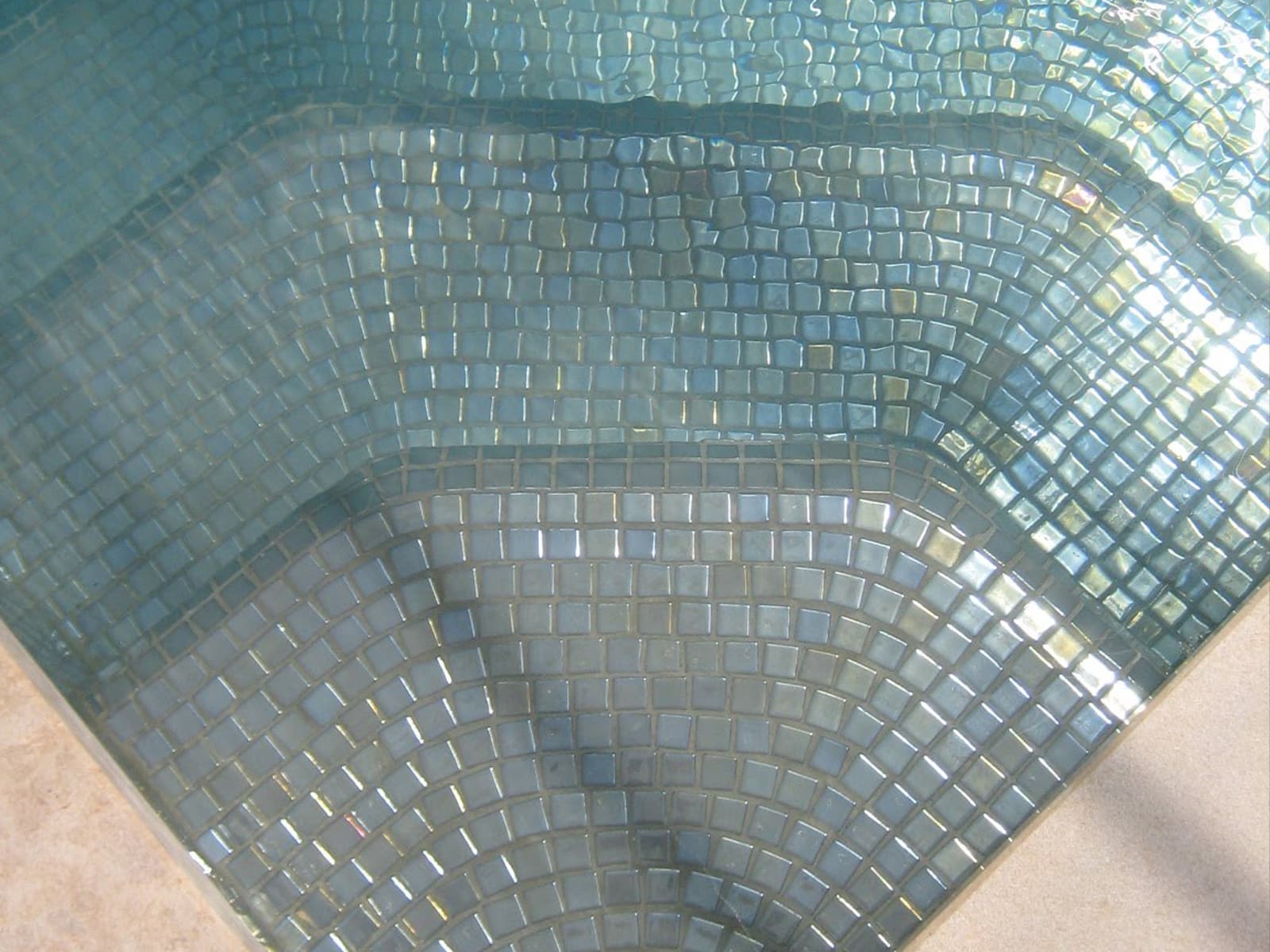 Inox Metallica Mosaic POOL TILES Ezarri2