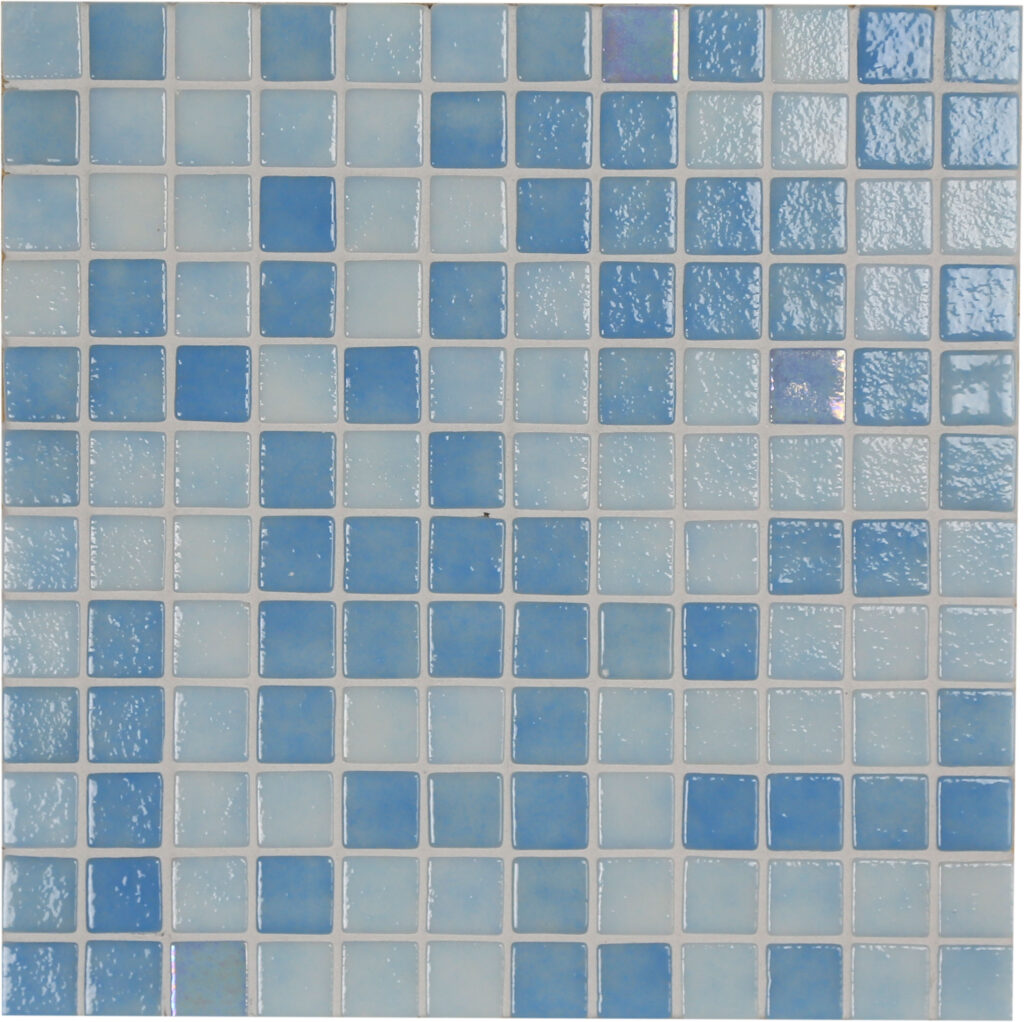 Ezarri Pool Mosaic Tiles Iris Mix Sky