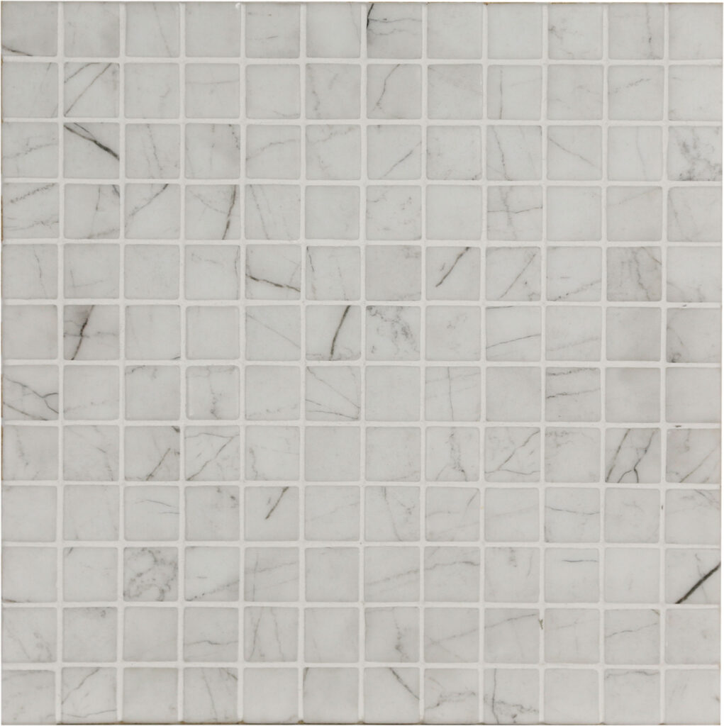 Ezarri Pool Mosaic Tiles Zen Carrara 25mm 1