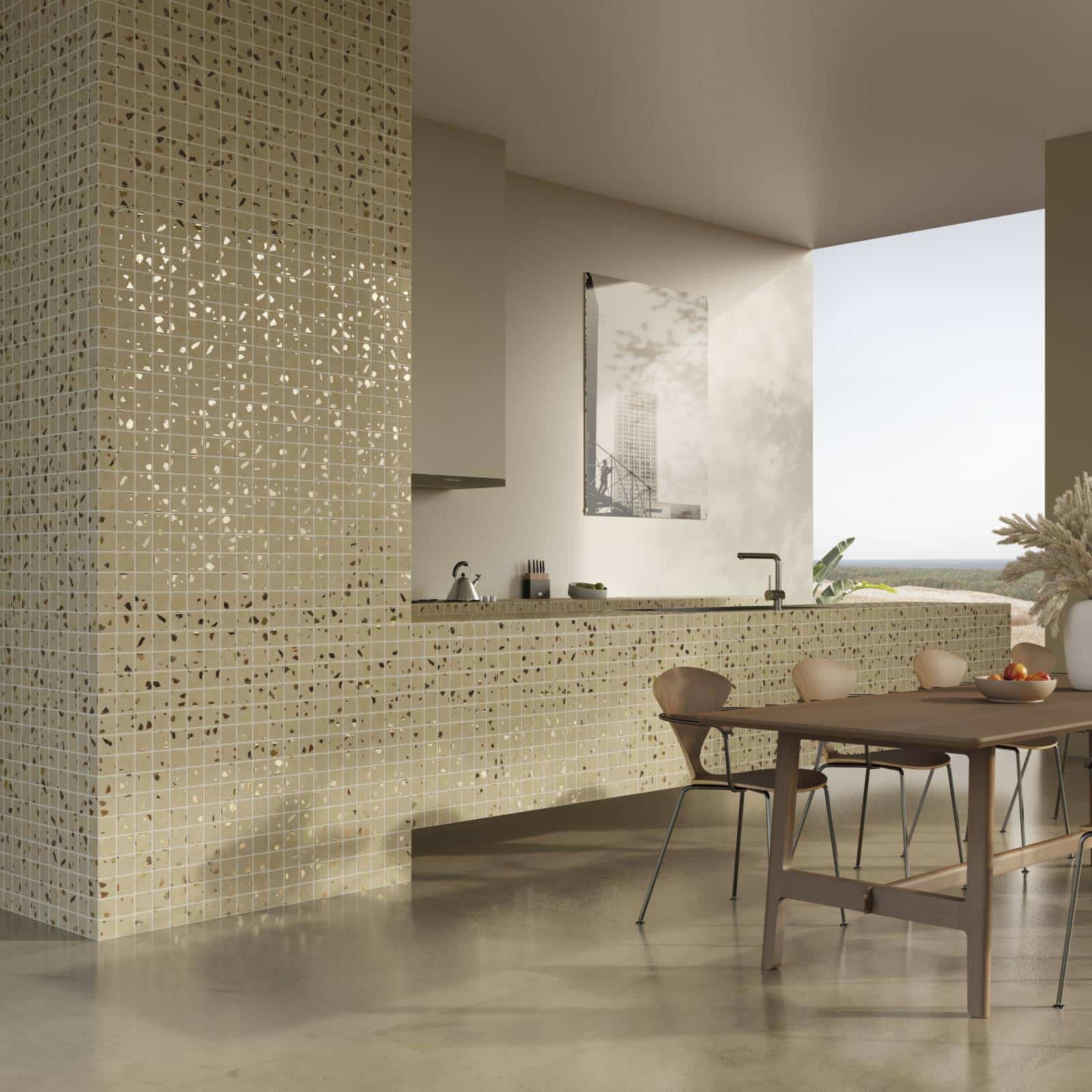 3 Terrazzo Clay 50 Ezarri mosaics pool home 1