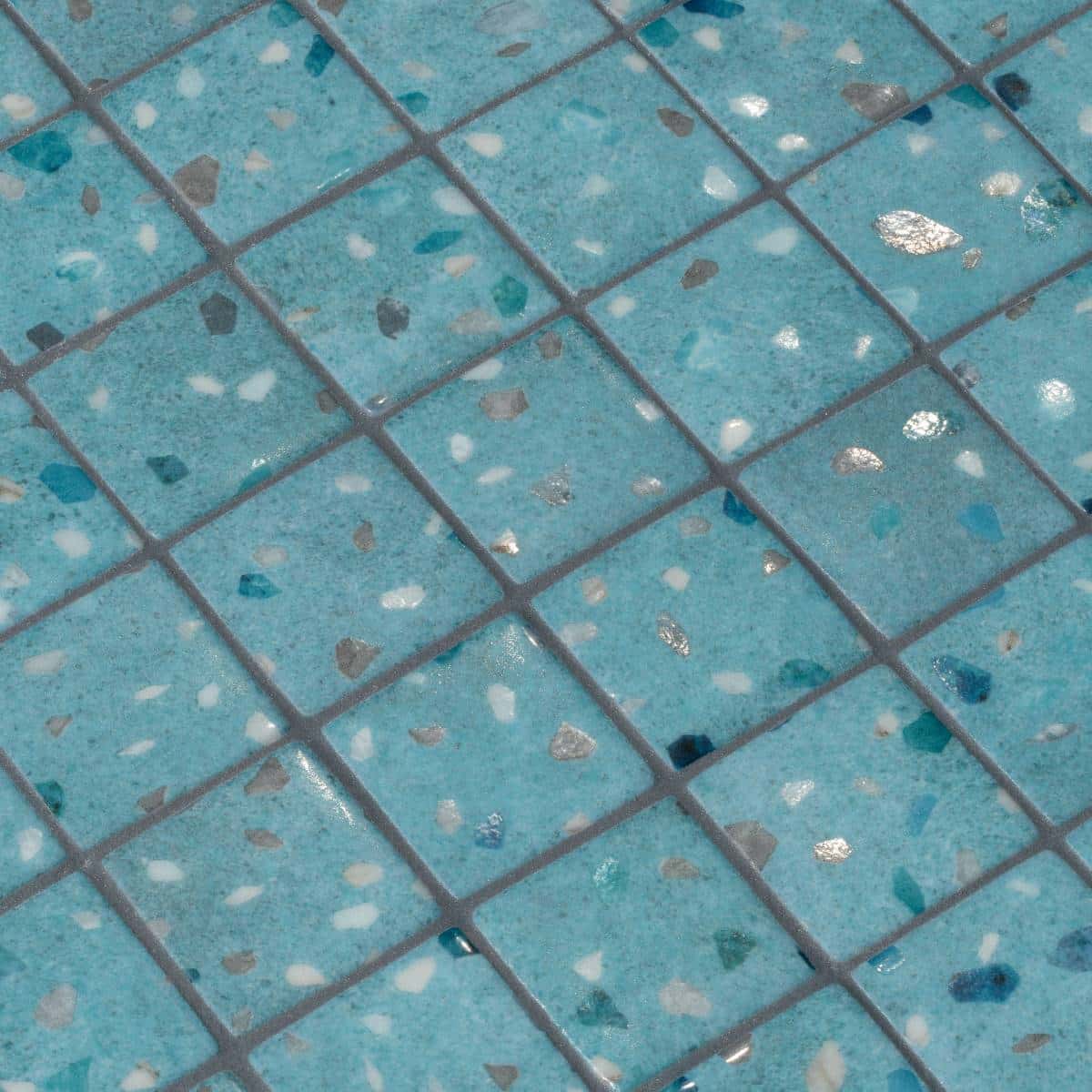 6 Terrazzo Teal 50 Ezarri mosaics pool home